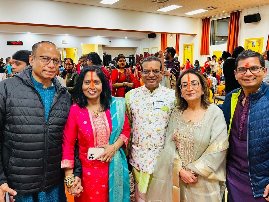 The BAJCCA family at Chhath Puja, Mississauga