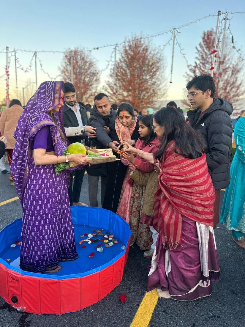 Arghya at the BAJCCA ghat during Chhath